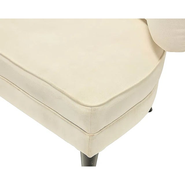 William Haines Pair of William Haines Mid Century Modern Klismos Lounge Chairs For Sale - Image 4 of 7