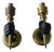 Art Deco Brass Fist and Torch Wall Sconces, 1930s, Set of 2 For Sale