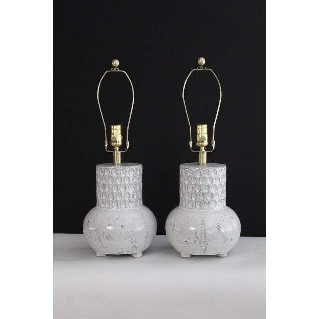 Mid 20th Century Albert Tormos Influence Ceramic Lamps For Sale - Image 11 of 14