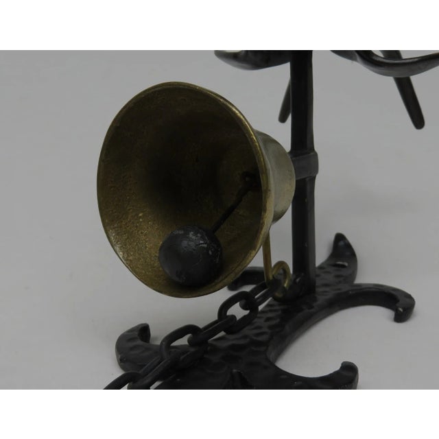 Black Brass Goat Door Bell by Walter Bosse, 1950s For Sale - Image 11 of 13