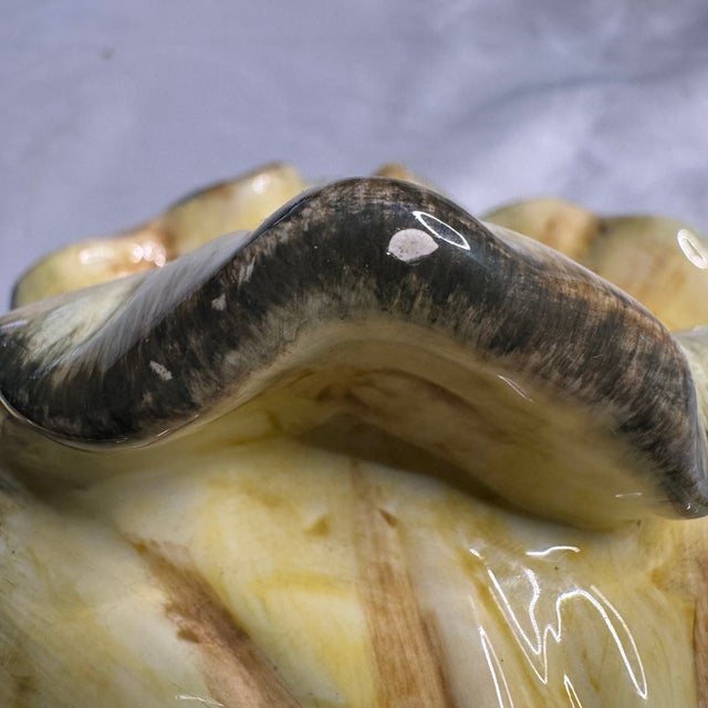 Ceramic Vintage Kaldun & Bogle Majolica-Style Cabbage Ceramic Tureen For Sale - Image 7 of 10