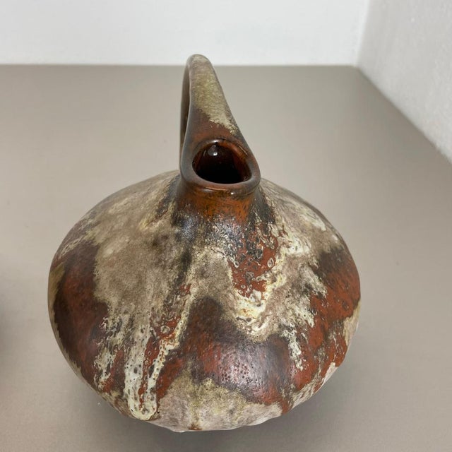 Pottery Vases 313 by Kurt Tschörner for Ruscha, Germany, 1960s, Set of 2 For Sale - Image 16 of 18