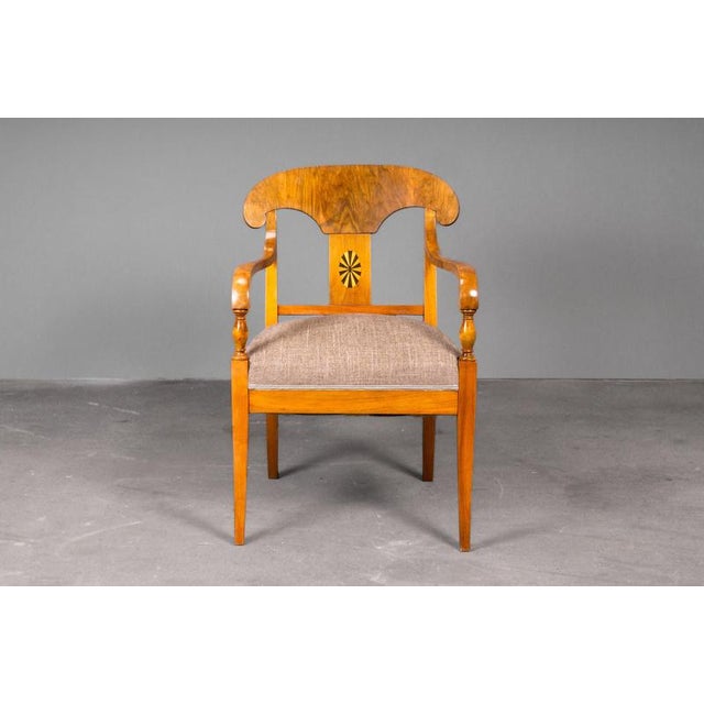 Biedermeier Style Chairs, Early 20th Century, Set of 3 For Sale - Image 5 of 18