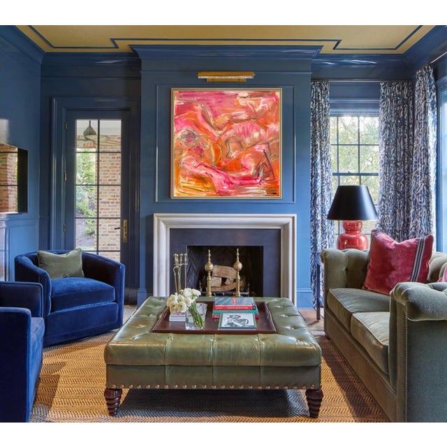 Textile "Angel" by Trixie Pitts Abstract Expressionist Oil Painting For Sale - Image 7 of 10