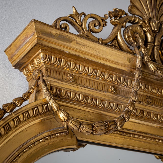Late 19th Century Late 20th Century Wall Mirror in Louis XVI Style For Sale - Image 5 of 18