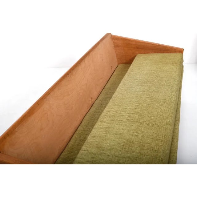 Vintage Oak Sofa by Illum Wikkelsø for Søren Willadsen’s Møbelfabrik, 1950s For Sale - Image 9 of 12