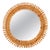 Round Mirror in Bamboo, Rattan and Woven Wicker by Franco Albini, Italy, 1960s For Sale