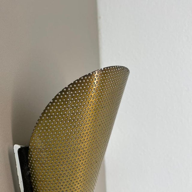 Hole Pattern Theatre Wall Light in the style of Mategot, France, 1950s For Sale - Image 10 of 14