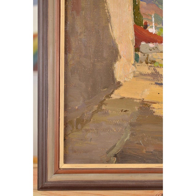 Brown Street in Hurzuf, 1967, Oil on Cardboard, Framed For Sale - Image 8 of 11