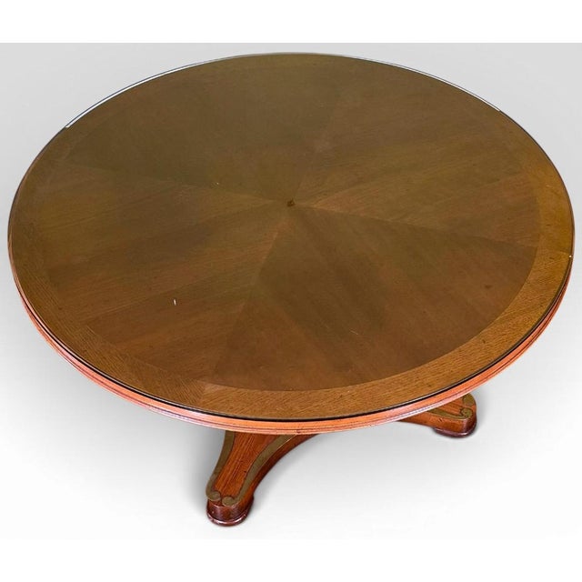 Mid-Century Modern Vintage Weiman Campaign Style Walnut and Cherry Mechanical Convertible Hi Low Coffee Dining Table For Sale - Image 3 of 16