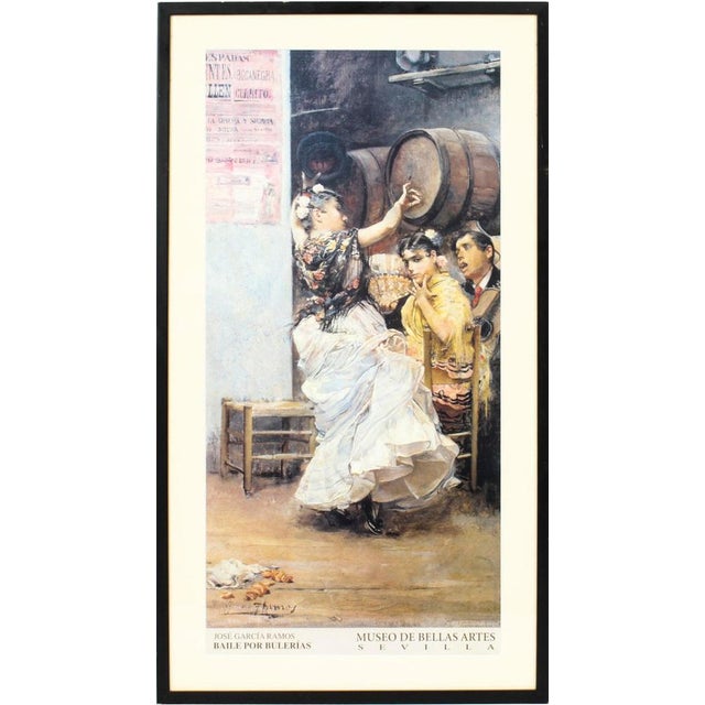 20th Century Framed Spanish Museum Print of Flamenco Dancer For Sale - Image 12 of 12
