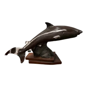 1990s Plaster Shark Sculpture