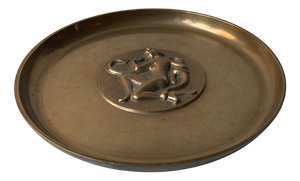Art Deco Bronze Tray with Genesis Motif from Tinos, 1930s