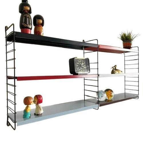 Mid-Century Modern Modular Wall Rack in Metal, 1950s For Sale - Image 5 of 5