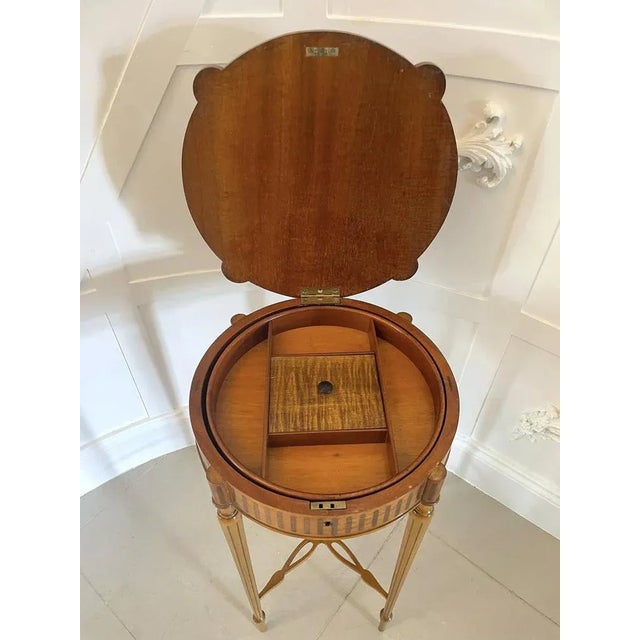 Antique Satinwood Inlaid Centre Table For Sale - Image 5 of 12