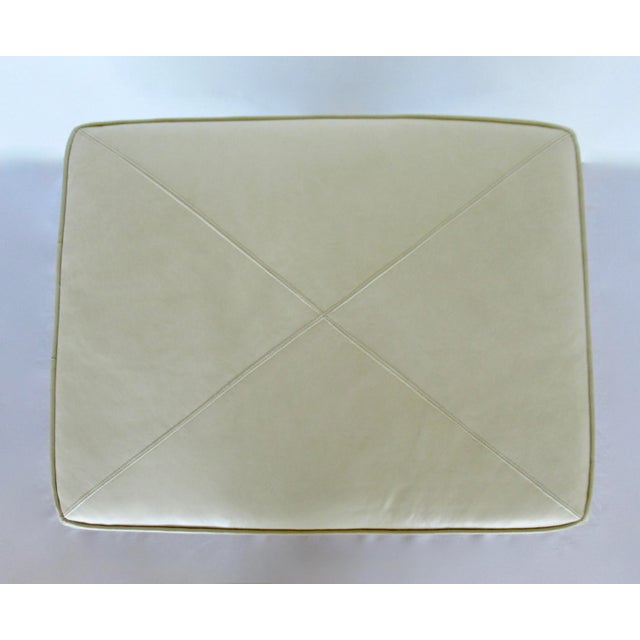 C. .2001 Nancy Corzine Gilt Sterling Silver Over Forged Metal "Greek Key," Leather Topped "Marston" Benches For Sale - Image 14 of 18