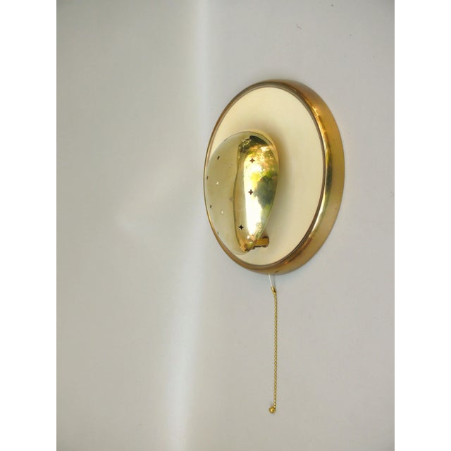 Brass Wall Lamp with Star Decoration, 1960s For Sale - Image 13 of 13