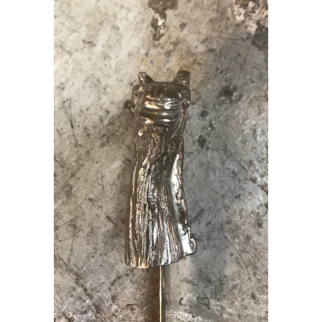 1960s Silverplated Horse Head Letter Opener, Italy For Sale - Image 9 of 10