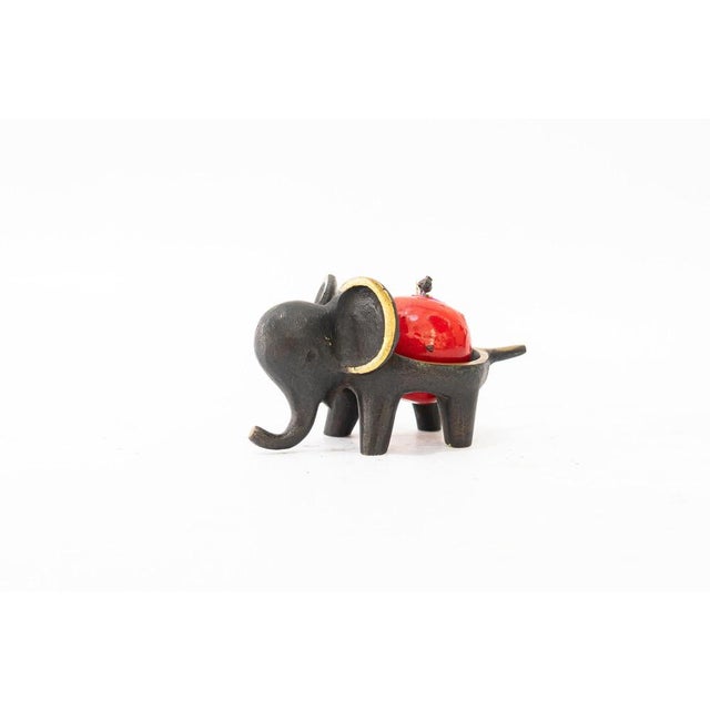 Walter Bosse candle holder shows a elephant vienna around 1950s Original condition The candle is only for the photoshoot....
