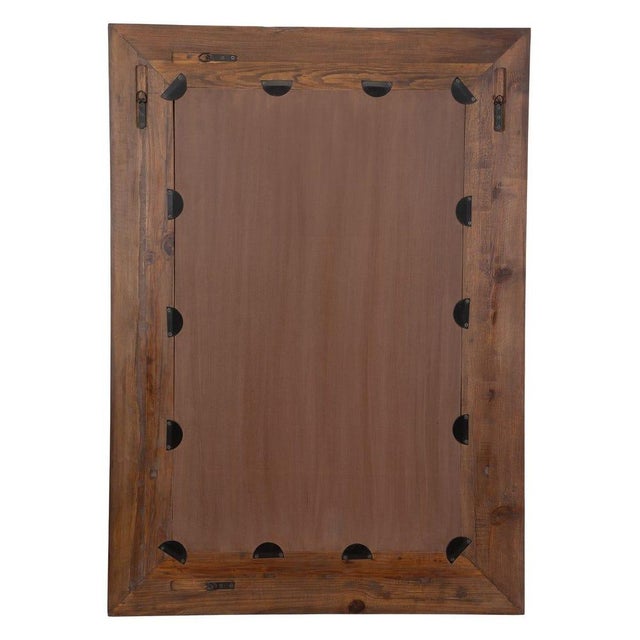 Glass Large Rustic Mirror For Sale - Image 7 of 7