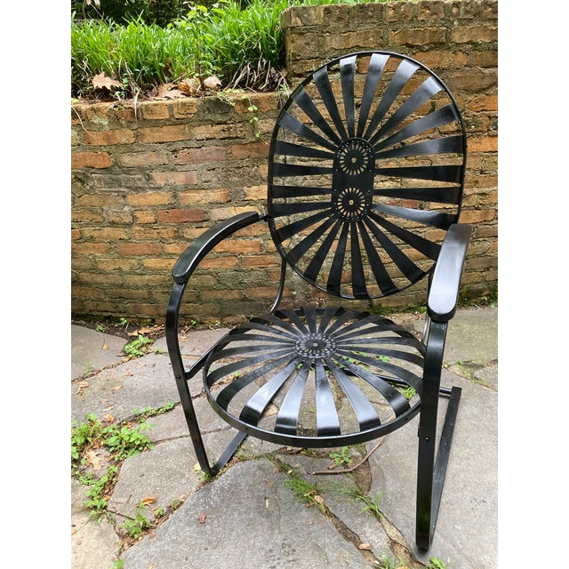 Coastal Francois Carre King Cantilever Rocker For Sale - Image 3 of 6