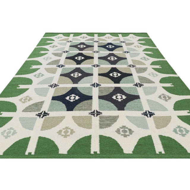 2010s Rug & Kilim’s Scandinavian Style Rug With Colorful Geometric Patterns For Sale - Image 5 of 7