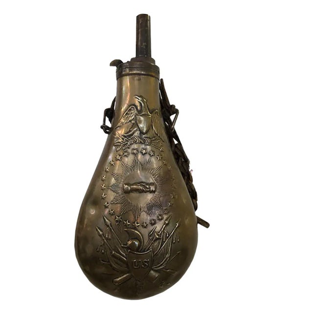 C. 1850 Mexican Civil War Peace Flask For Sale - Image 4 of 4
