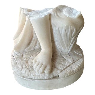 Mid 20th Century Vintage Marble Sculpture Fragment For Sale