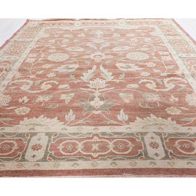Textile Contemporary Traditional Flatweave Beige Rug "Vinerose" by Doris Leslie Blau For Sale - Image 7 of 8