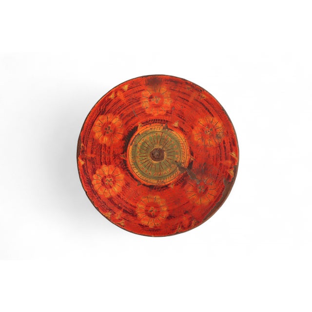 Handpainted Wooden Lacquerware Spice Box, 1950s For Sale - Image 4 of 11