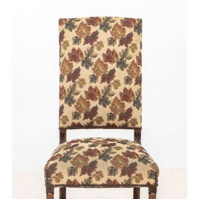 Renaissance Style Upholstered Chairs, Pair For Sale In New York - Image 6 of 7