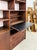 Vintage Walnut MCM Wall Unit Desk Storage Cabinet Mid Century Modern W/ Drawers For Sale - Image 4 of 15