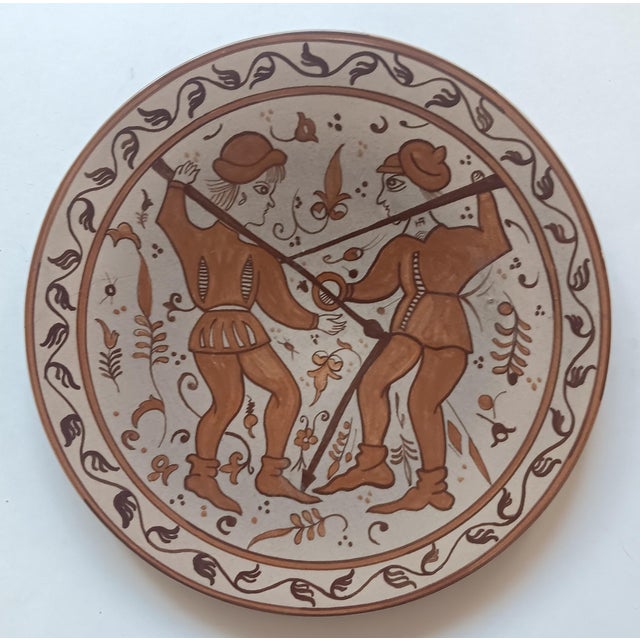 Wall Ceramic Plate in Gothic Style from Paterna Maiolica d'Art, 1970s For Sale - Image 3 of 3