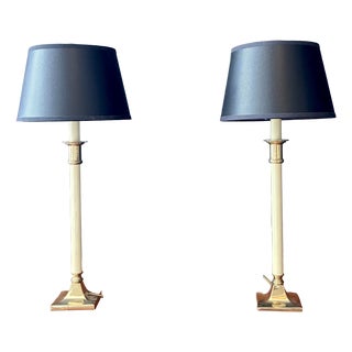 Vintage Neoclassical Style Table Lamps, 1970, Set of 2 For Sale
