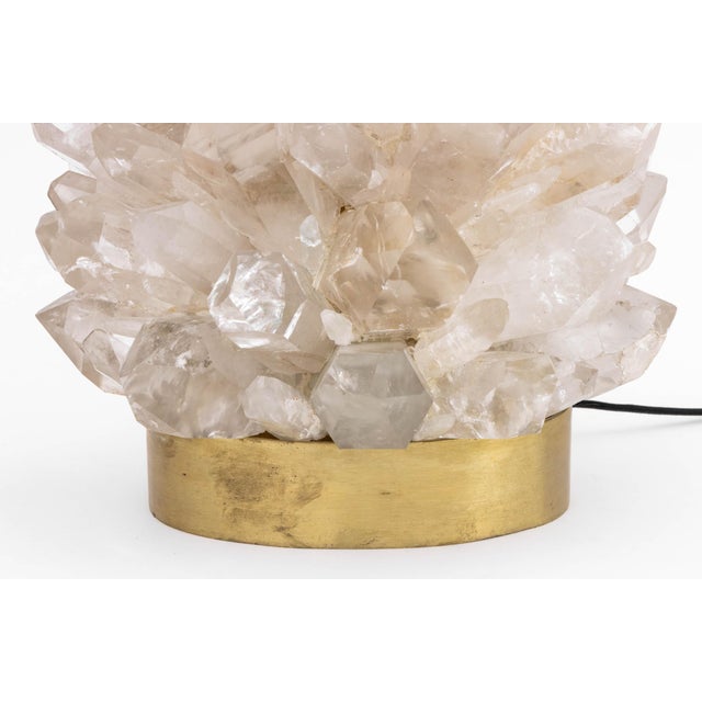 Craig Van Den Brulle Rock Crystal Table Lamps, 2 For Sale In New York - Image 6 of 15