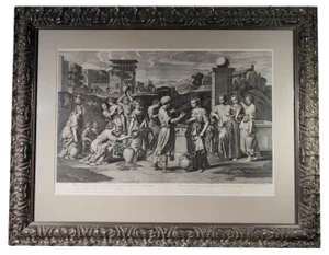 Nicolas Paussin, Figurative Scene, 1677, Engraving, Framed