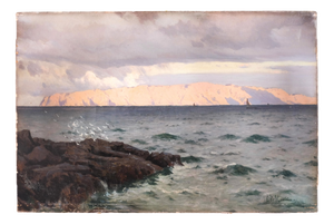 Edoardo De Martino, Seascape, 1884, Oil on Canvas