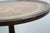 Wood Antique Fine Arts Furniture Mahogany Leather Top Pedestal Table Plant Stand 21" For Sale - Image 7 of 14