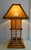 Mid-Century Modern Bamboo Rattan Pagoda Table Lamp, Italy, 1990s For Sale - Image 3 of 18