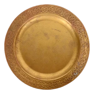 Tiffany Studios New York Bronze Doré Plate