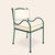 Panarea Armchair in Isola with Cream & Green Upholstery by Ceraudo For Sale - Image 9 of 9