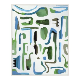 Electronics G Canvas - Hand Embellished Framed Art by Susan Hable For Sale
