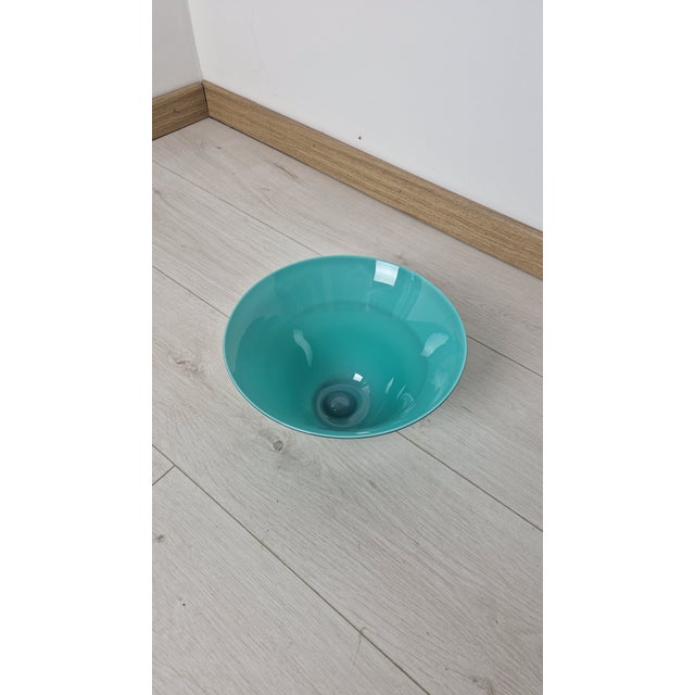 Venini Bowl in Green Model Annitrenta Murano Glass from Venini, 1990s For Sale - Image 4 of 15