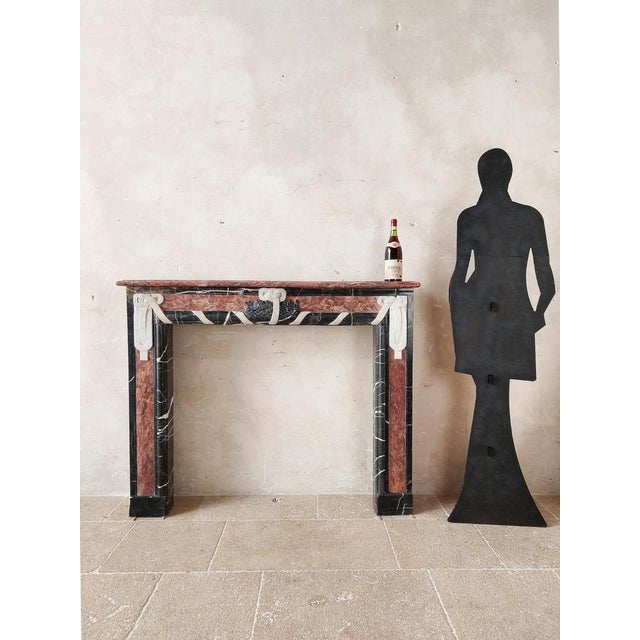 Art Deco Fireplace in Marble For Sale - Image 13 of 15