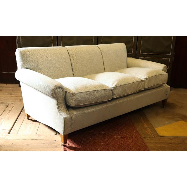 3-Seater Sofa by George Smith with Escale Ciel Fabric by Jean Paul Gaultier, 2010s For Sale - Image 6 of 18