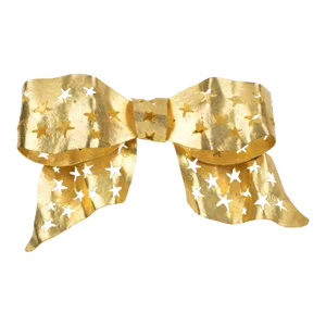 Sonia Rykiel Oversized Gilt Metal Bowtie Pin Brooch