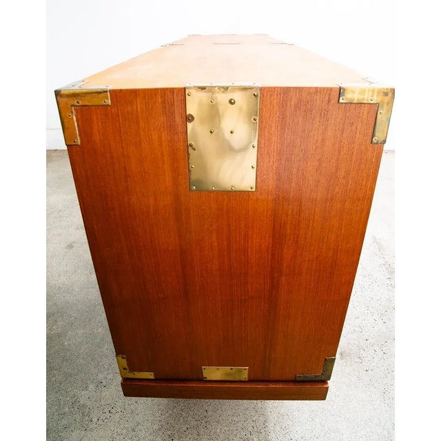 1960s Mid Century Modern Credenza Bench Hutch Cabinet Dresser Teak Renzo Rutili MCM, Attributed For Sale - Image 9 of 12