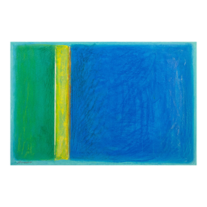 'Abstract, Emerald and Cobalt' by Robert Inman, 1981, Chouinard, Osaka, Butler Institute of Art, Los Angeles County Museum of Art