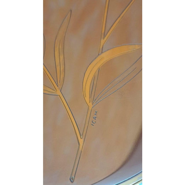 Metal Stainless Steel and Gold Tray from Giorinox, 1985 For Sale - Image 7 of 10