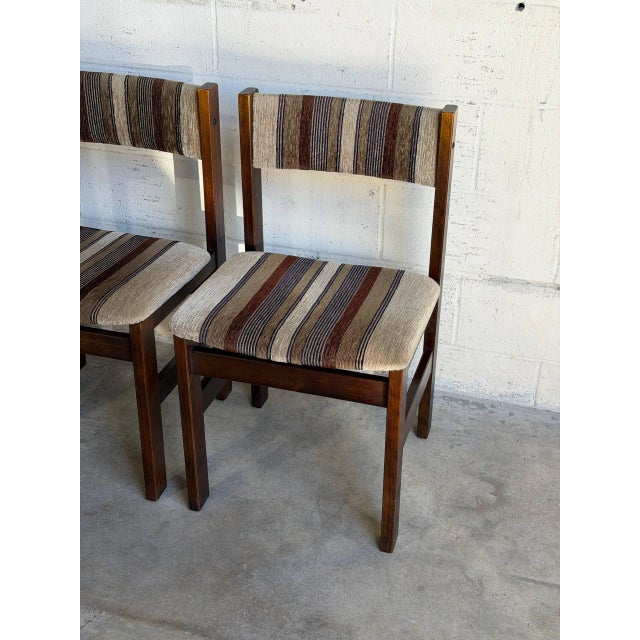 Set of 4 Danish Mid Century Modern Dining Chairs Vintage Scandinavian Wood Chairs For Sale - Image 10 of 10